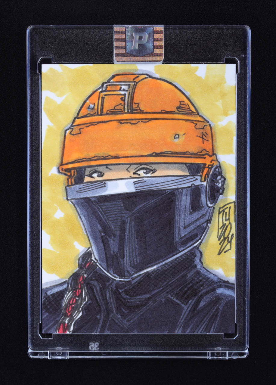 Fennec Shand | Star Wars | Original Art Sketch Card by Tom Hodges (1/1 Original Art) at PristineAuction.com Fennec Shand | Star Wars | Original Art Sketch Card by Tom Hodges (1/1 Original Art) at PristineAuction.com