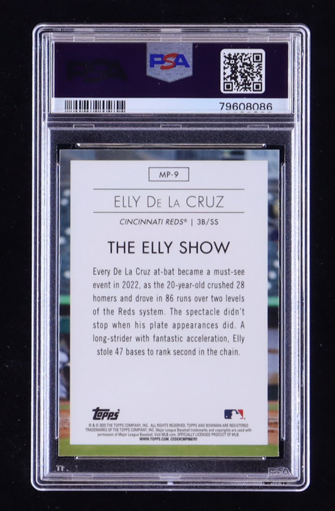 Elly De La Cruz 2023 Bowman Chrome Modern Prospect #MP9 RC (PSA 10) at PristineAuction.com Elly De La Cruz 2023 Bowman Chrome Modern Prospect #MP9 RC (PSA 10) at PristineAuction.com