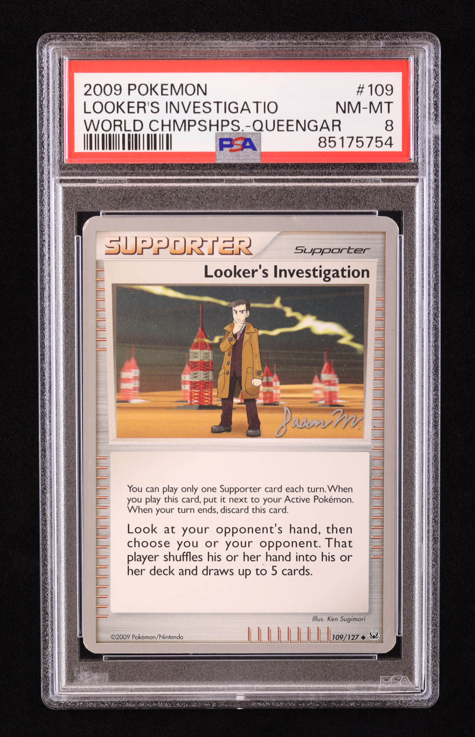 Looker's Investigation 2009 Pokemon World Championships Promo #109 (PSA 8) at PristineAuction.com Looker's Investigation 2009 Pokemon World Championships Promo #109 (PSA 8) at PristineAuction.com