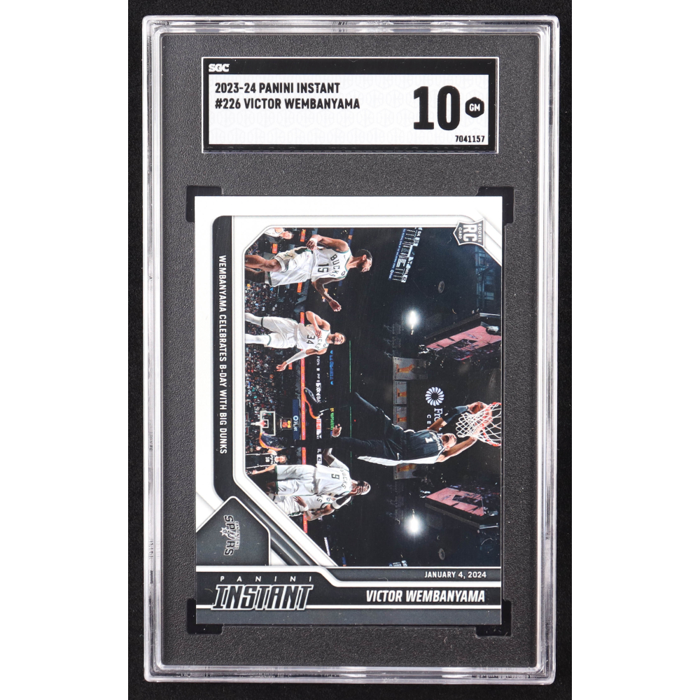 Victor Wembanyama 2023-24 Panini Instant #226 RC (SGC 10) at PristineAuction.com