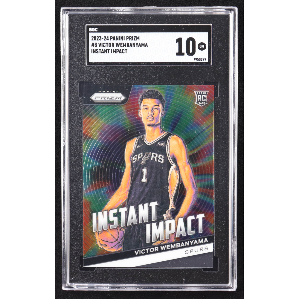 Victor Wembanyama 2023-24 Panini Prizm Instant Impact #3 RC (SGC 10) at PristineAuction.com