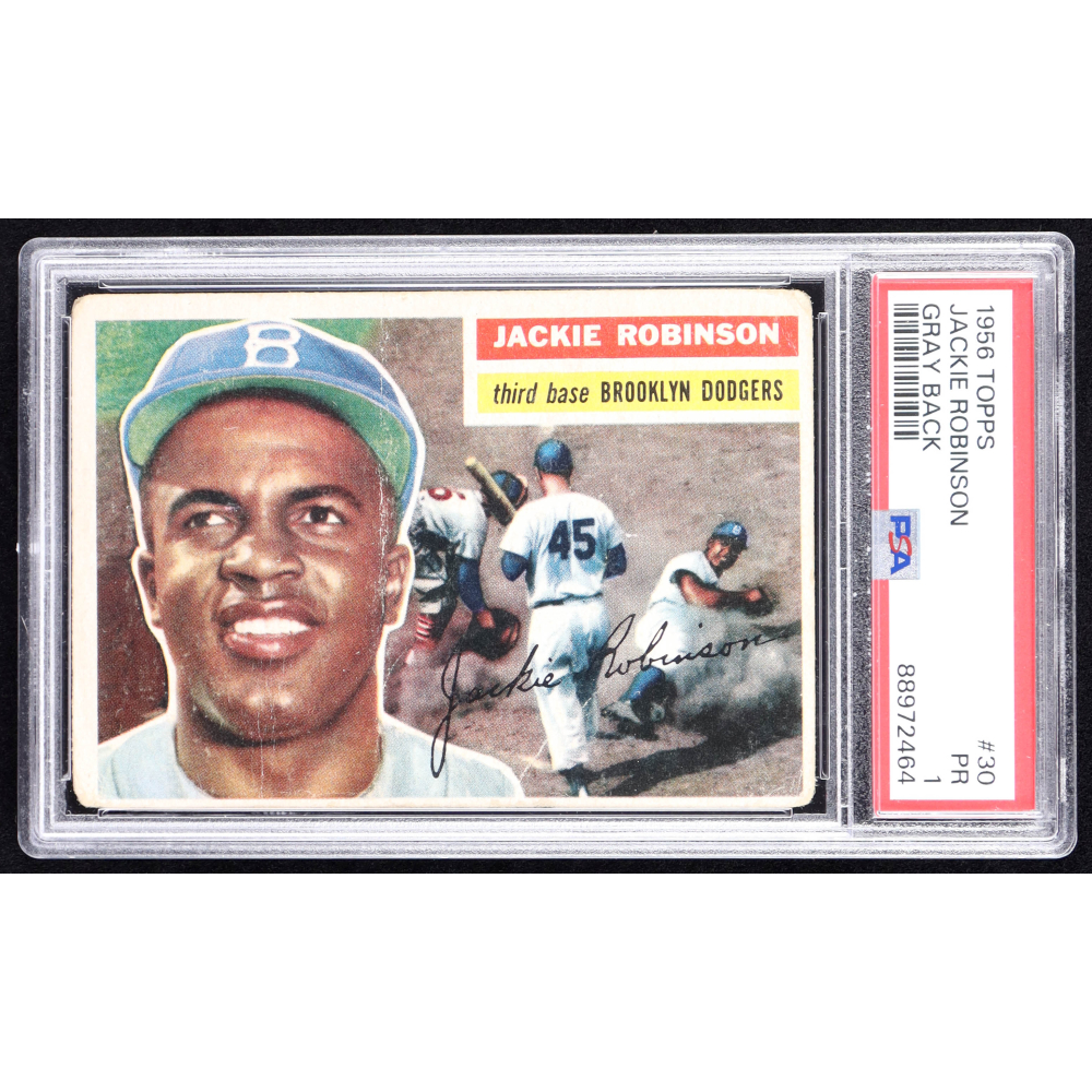 Jackie Robinson 1956 Topps #30 DP (PSA 1) | Pristine Auction