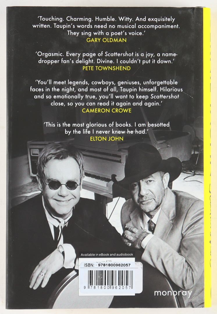 Bernie Taupin Signed "Scattershot: Life, Music, Elton & Me" Hardcover Book (Beckett) at PristineAuction.com Bernie Taupin Signed "Scattershot: Life, Music, Elton & Me" Hardcover Book (Beckett) at PristineAuction.com