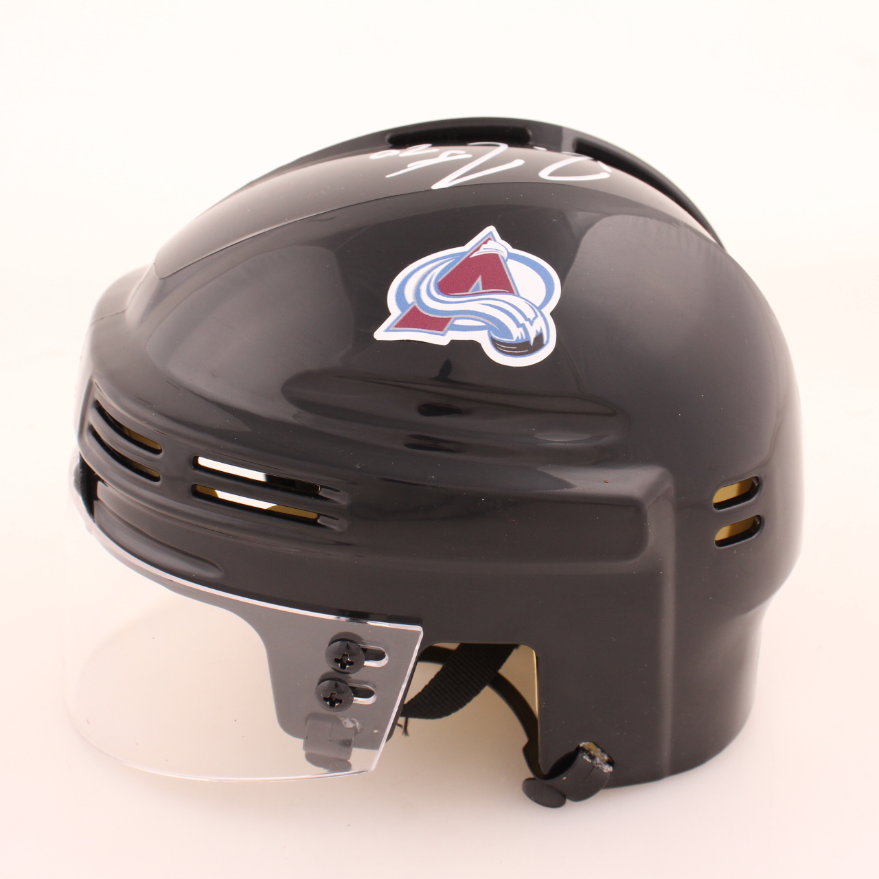 Ross Colton Signed Avalanche Mini Helmet (Beckett) at PristineAuction.com Ross Colton Signed Avalanche Mini Helmet (Beckett) at PristineAuction.com