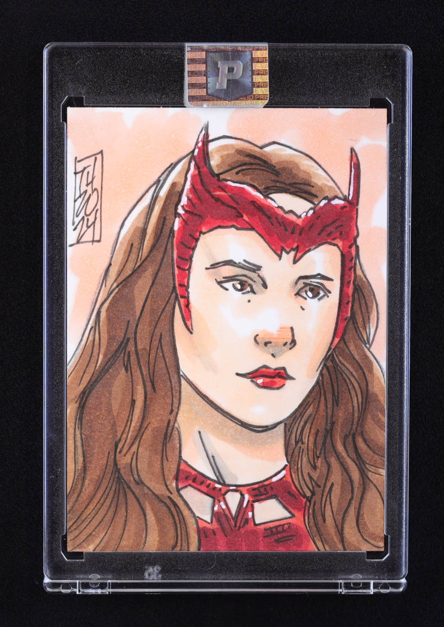 Scarlet Witch | Marvel | Original Art Sketch Card by Tom Hodges (1/1 ...