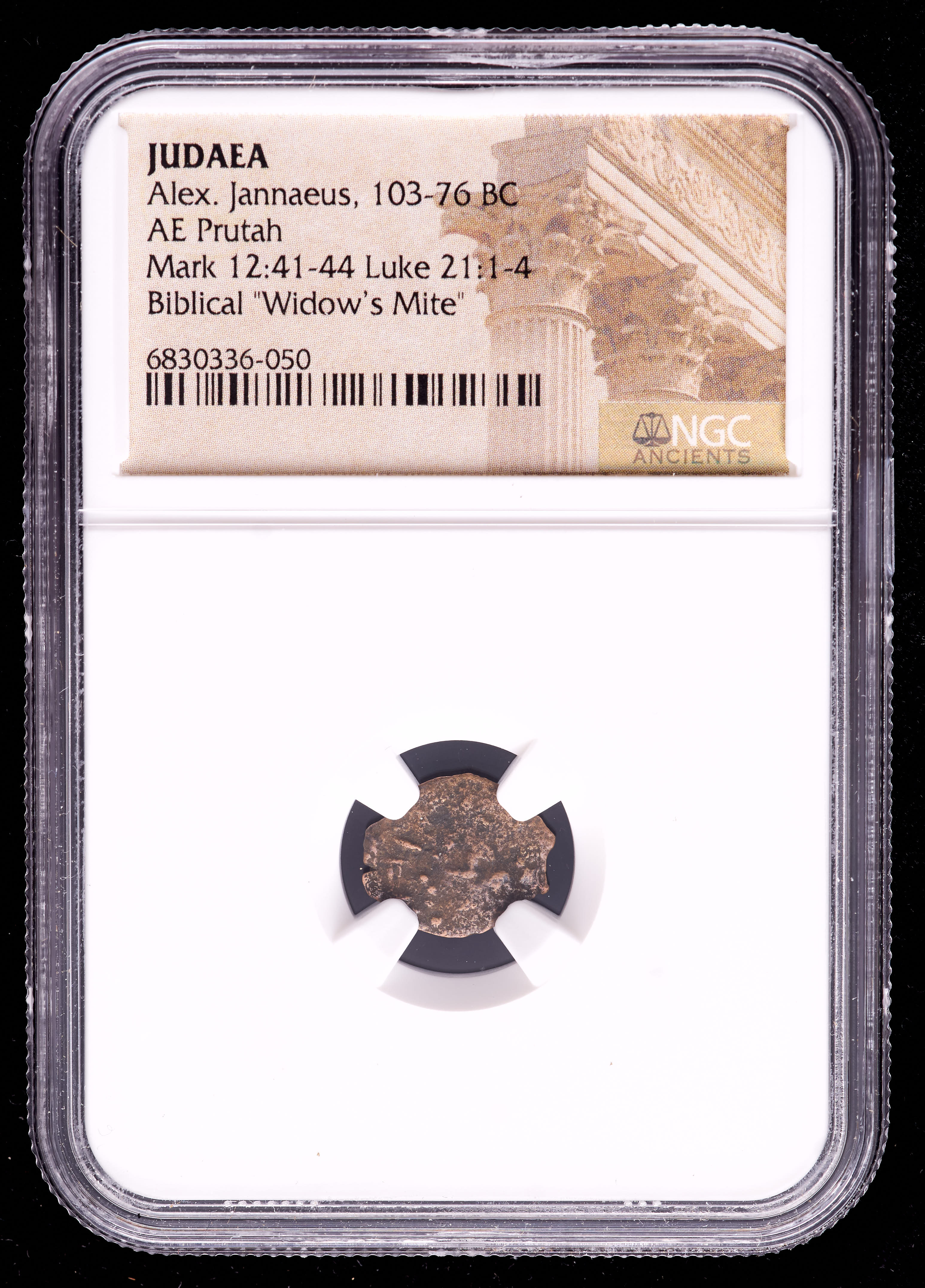 "Widow's Mite" Rare Certified Biblical 2000 Year Old Coin From The Holy Land (NGC) at PristineAuction.com "Widow's Mite" Rare Certified Biblical 2000 Year Old Coin From The Holy Land (NGC) at PristineAuction.com