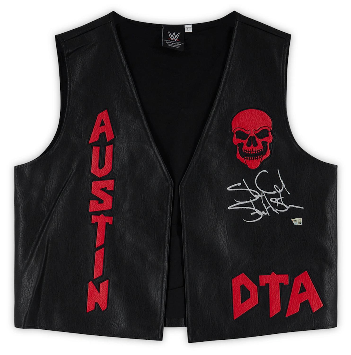 "Stone Cold" Steve Austin Signed WWE Vest (Fanatics) at PristineAuction.com "Stone Cold" Steve Austin Signed WWE Vest (Fanatics) at PristineAuction.com