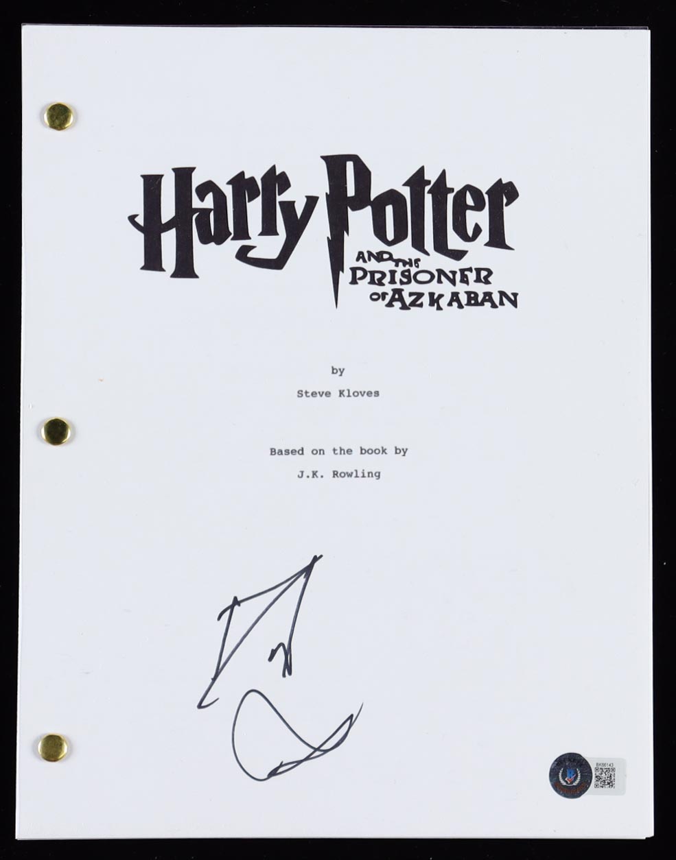 Daniel Radcliffe Signed "Harry Potter and The Prisoner Of Azkaban" Movie Script (Beckett) at PristineAuction.com Daniel Radcliffe Signed "Harry Potter and The Prisoner Of Azkaban" Movie Script (Beckett) at PristineAuction.com