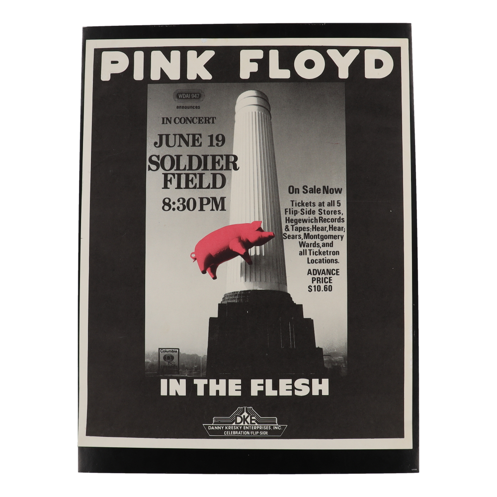 1977 "Pink Floyd" Soldier Field 18x22 Concert Poster | Pristine Auction