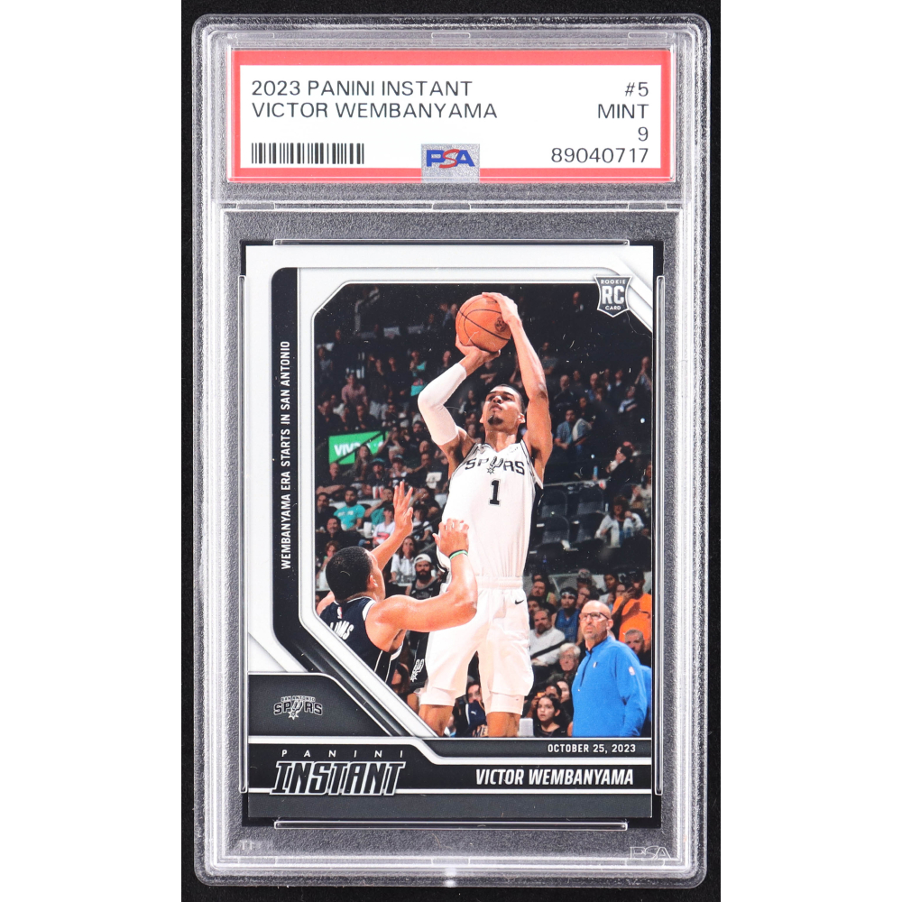 Victor Wembanyama 2023-24 Panini Instant #5 RC (PSA 9) at PristineAuction.com