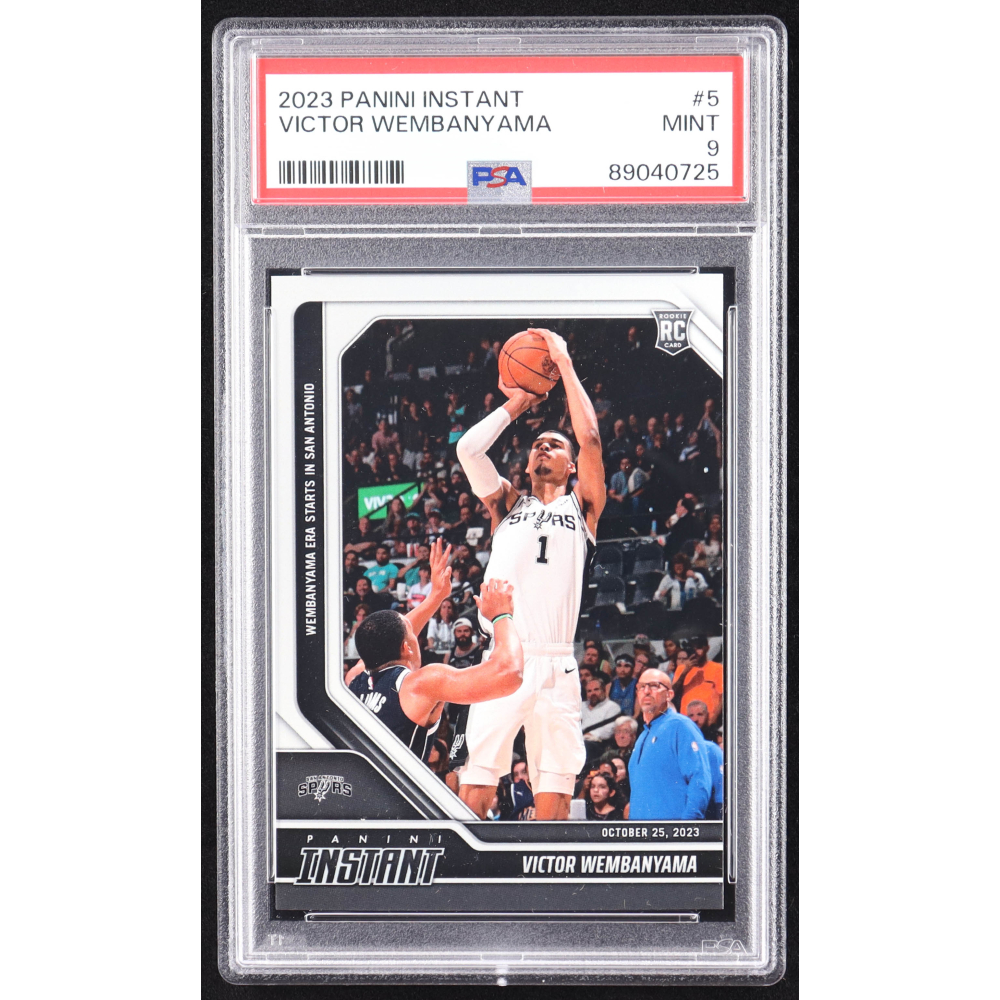 Victor Wembanyama 2023-24 Panini Instant #5 RC (PSA 9) at PristineAuction.com