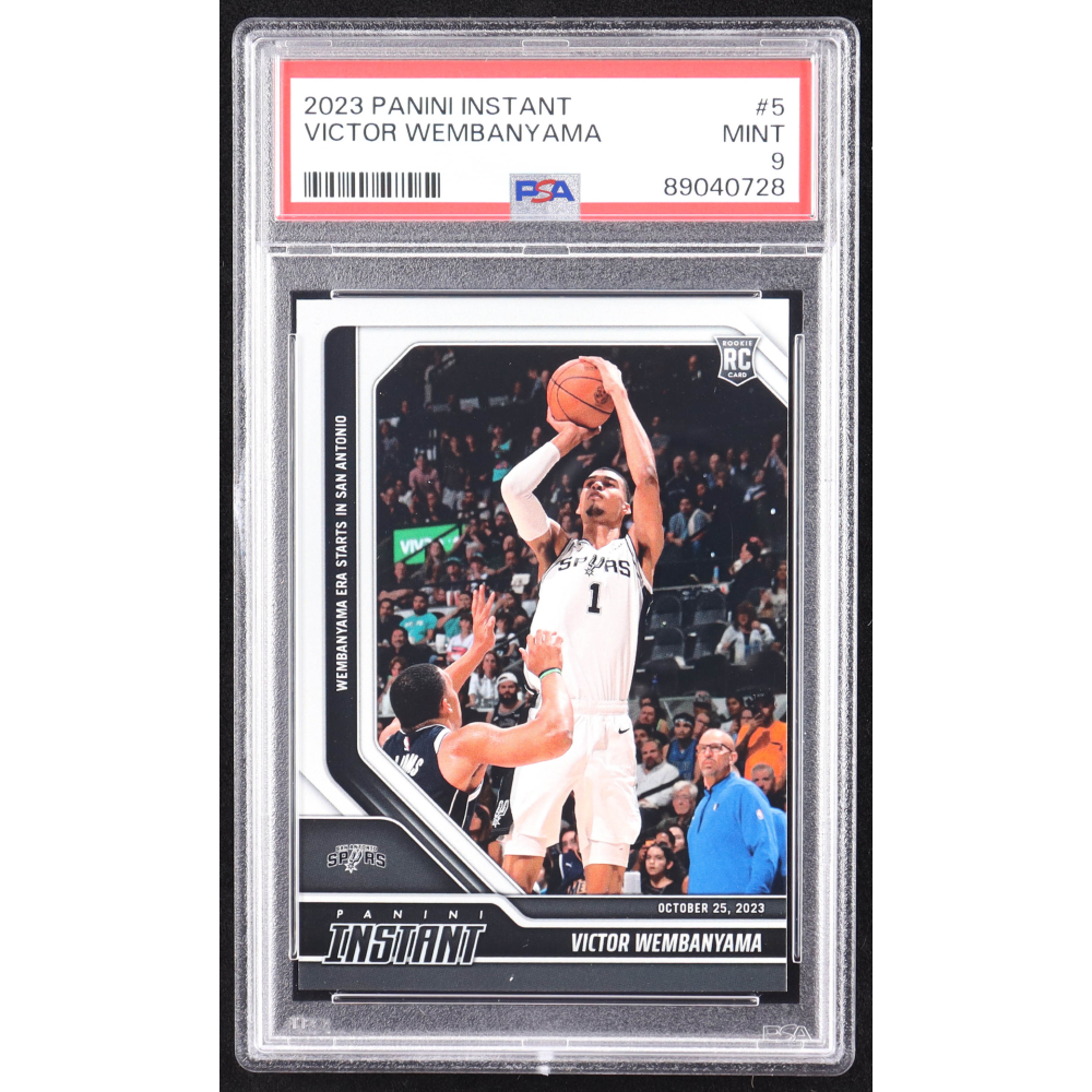 Victor Wembanyama 2023-24 Panini Instant #5 RC (PSA 9) at PristineAuction.com