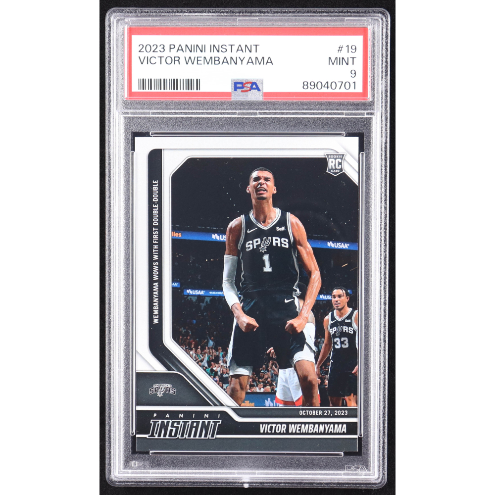 Victor Wembanyama 2023-24 Panini Instant #19 RC (PSA 9) at PristineAuction.com