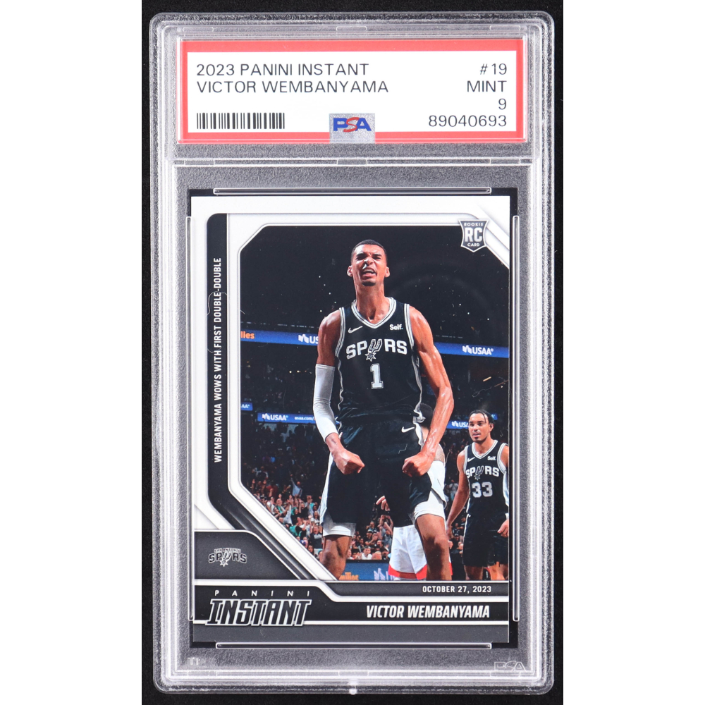 Victor Wembanyama 2023-24 Panini Instant #19 RC (PSA 9) at PristineAuction.com