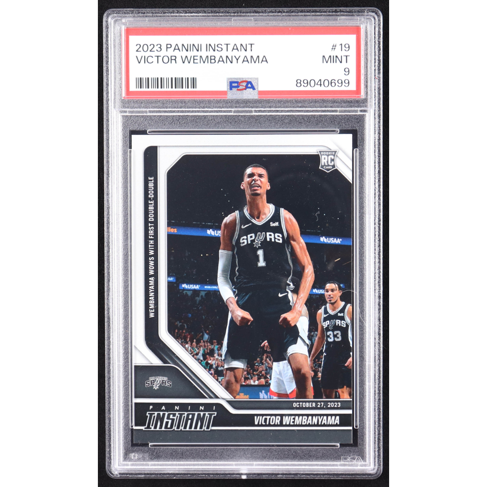 Victor Wembanyama 2023-24 Panini Instant #19 RC (PSA 9) at PristineAuction.com