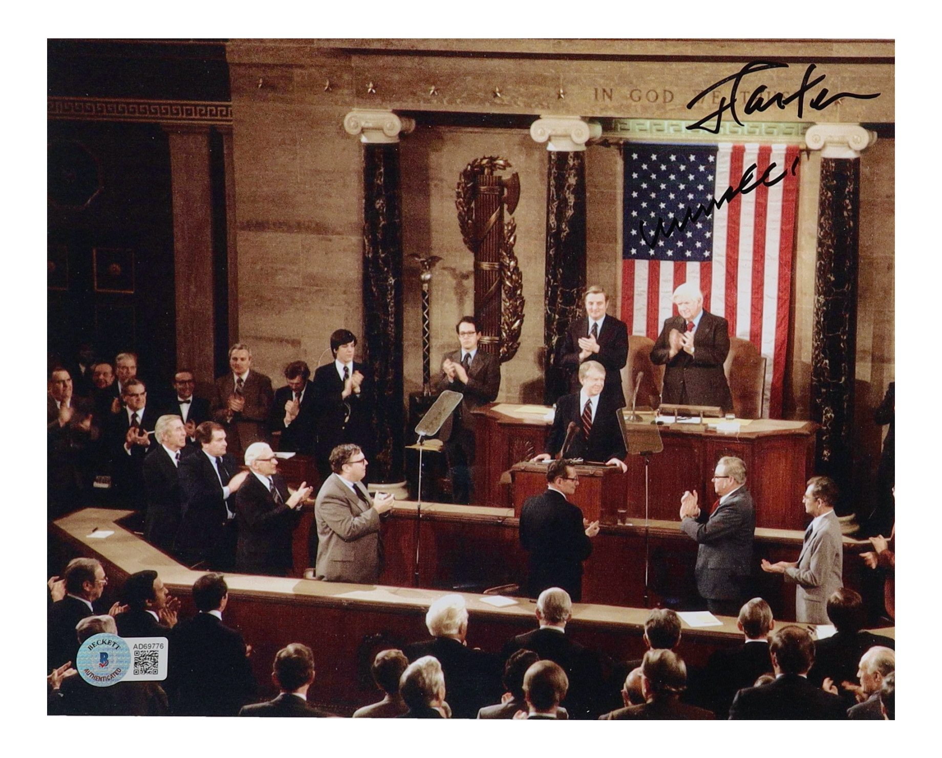 Jimmy Carter & Walter Mondale Signed 8x10 Photo (Beckett) at PristineAuction.com Jimmy Carter & Walter Mondale Signed 8x10 Photo (Beckett) at PristineAuction.com