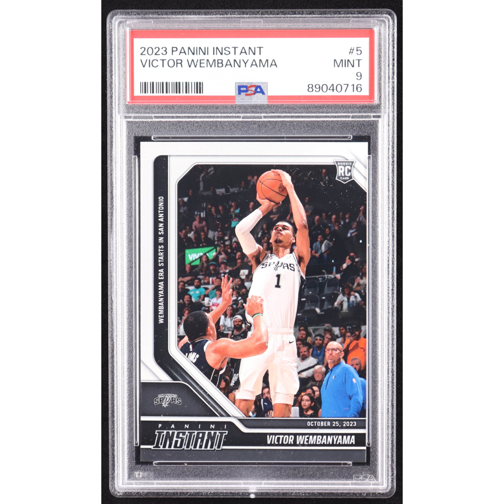 Victor Wembanyama 2023-24 Panini Instant #5 RC (PSA 9) at PristineAuction.com