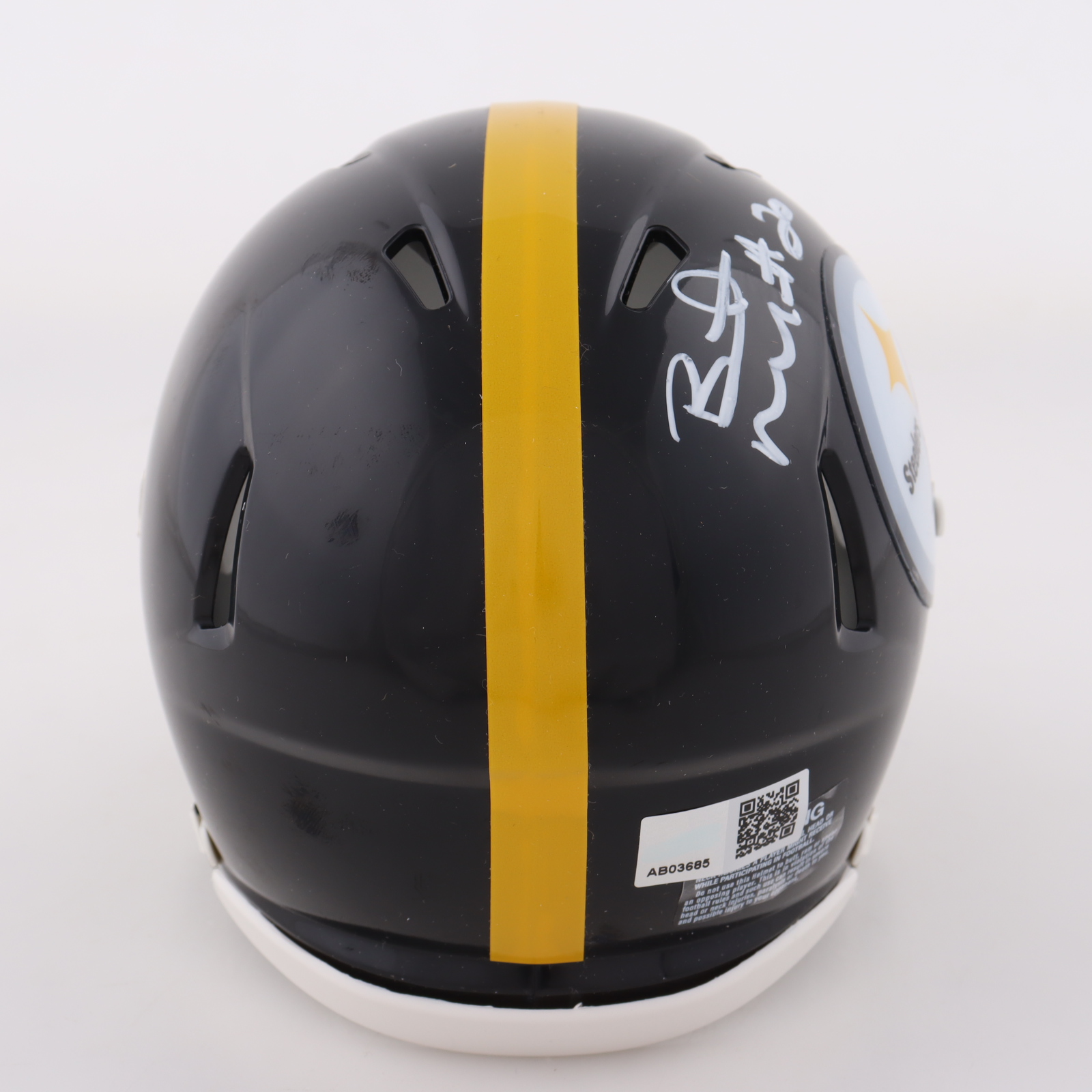 Bryant McFadden Signed Steelers Speed Mini Helmet (TSE) at PristineAuction.com Bryant McFadden Signed Steelers Speed Mini Helmet (TSE) at PristineAuction.com
