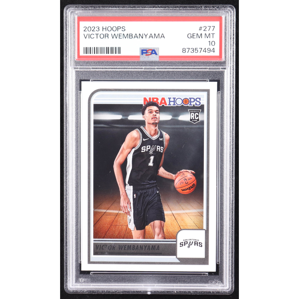Victor Wembanyama 2023-24 Hoops #277 RC (PSA 10) at PristineAuction.com