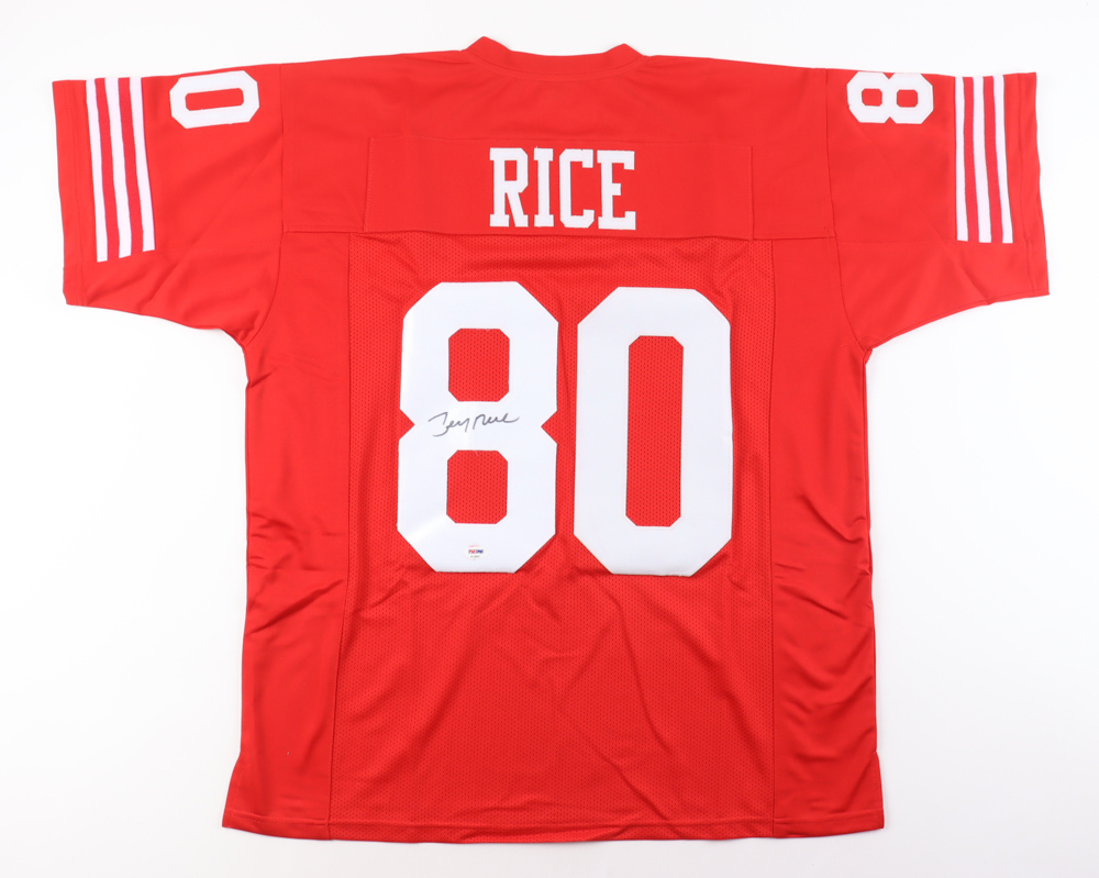Jerry Rice Signed Jersey (PSA) at PristineAuction.com Jerry Rice Signed Jersey (PSA) at PristineAuction.com