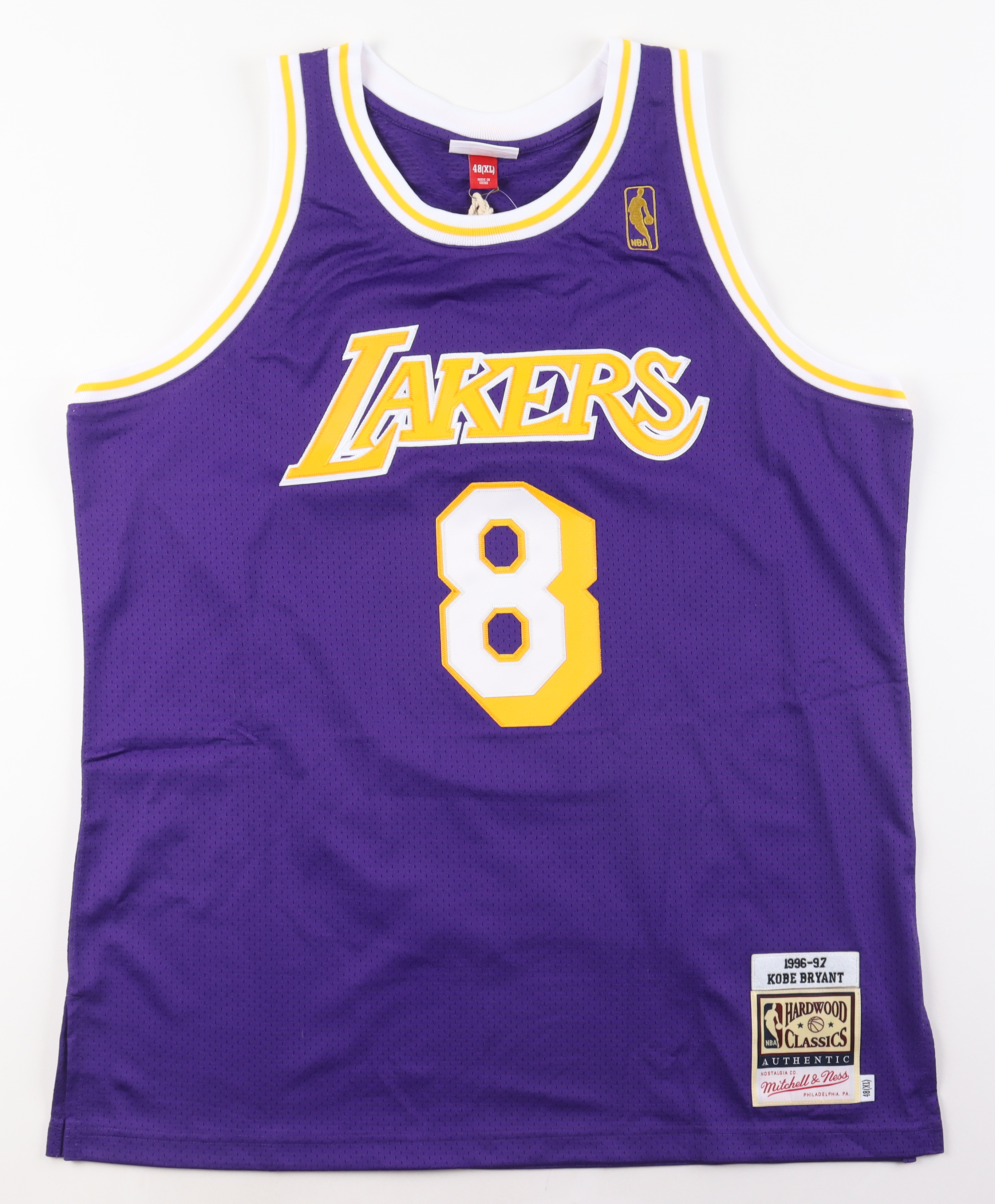 Kobe Bryant Signed LE 1996-97 Lakers Mitchell & Ness Jersey #5/8 (PSA & Beckett) at PristineAuction.com Kobe Bryant Signed LE 1996-97 Lakers Mitchell & Ness Jersey #5/8 (PSA & Beckett) at PristineAuction.com