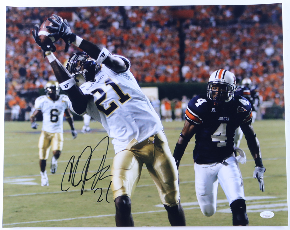 Calvin Johnson Signed Georgia Tech Yellow Jackets 16x20 Photo (JSA) at PristineAuction.com Calvin Johnson Signed Georgia Tech Yellow Jackets 16x20 Photo (JSA) at PristineAuction.com