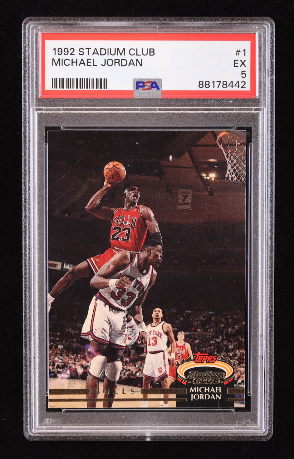 Michael Jordan 1992-93 Stadium Club #1 (PSA 5) at PristineAuction.com Michael Jordan 1992-93 Stadium Club #1 (PSA 5) at PristineAuction.com