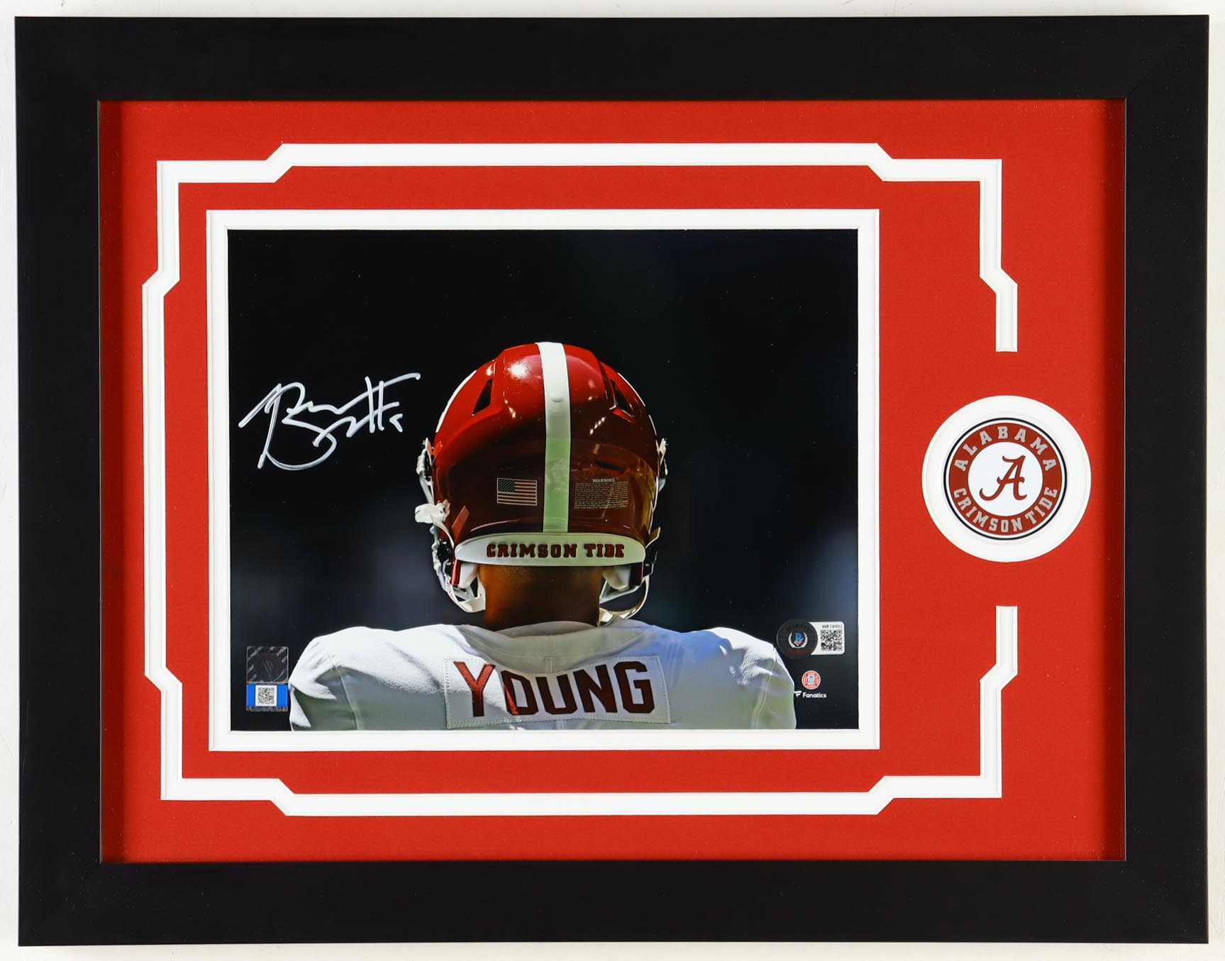 Bryce Young Signed Alabama Crimson Tide Custom Framed Photo Display (Beckett) at PristineAuction.com Bryce Young Signed Alabama Crimson Tide Custom Framed Photo Display (Beckett) at PristineAuction.com