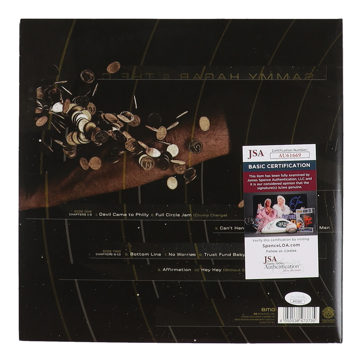 Sammy Hagar Signed "Space Between" Vinyl Record Album Cover (JSA) at PristineAuction.com Sammy Hagar Signed "Space Between" Vinyl Record Album Cover (JSA) at PristineAuction.com