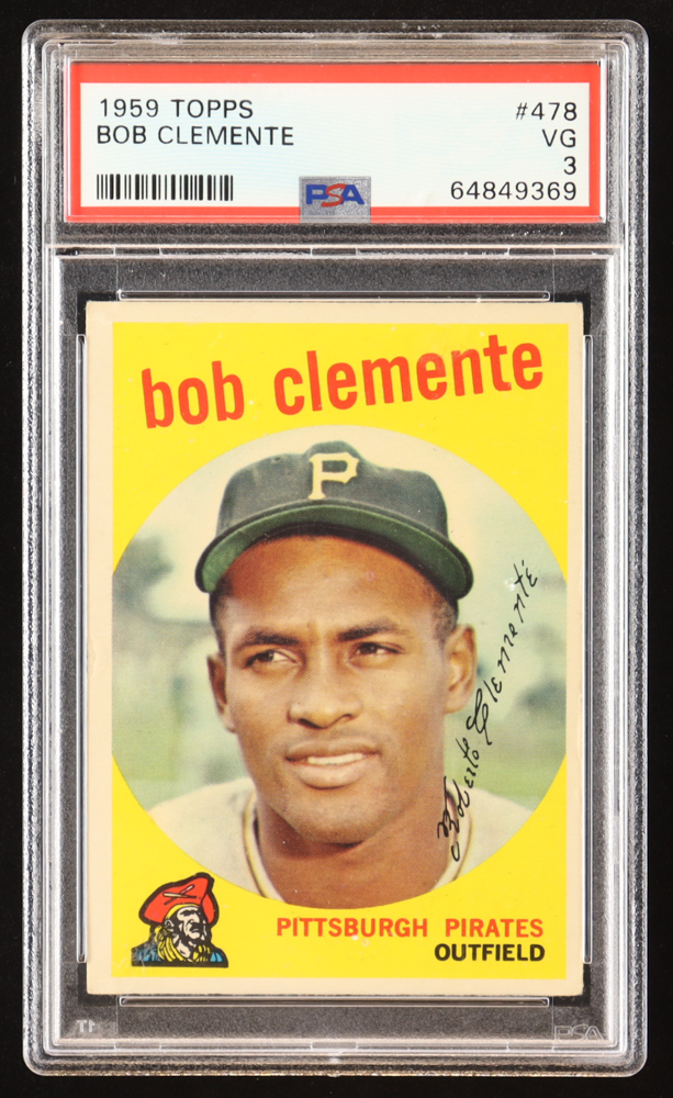 Roberto Clemente 1959 Topps #478 (PSA 3) at PristineAuction.com Roberto Clemente 1959 Topps #478 (PSA 3) at PristineAuction.com