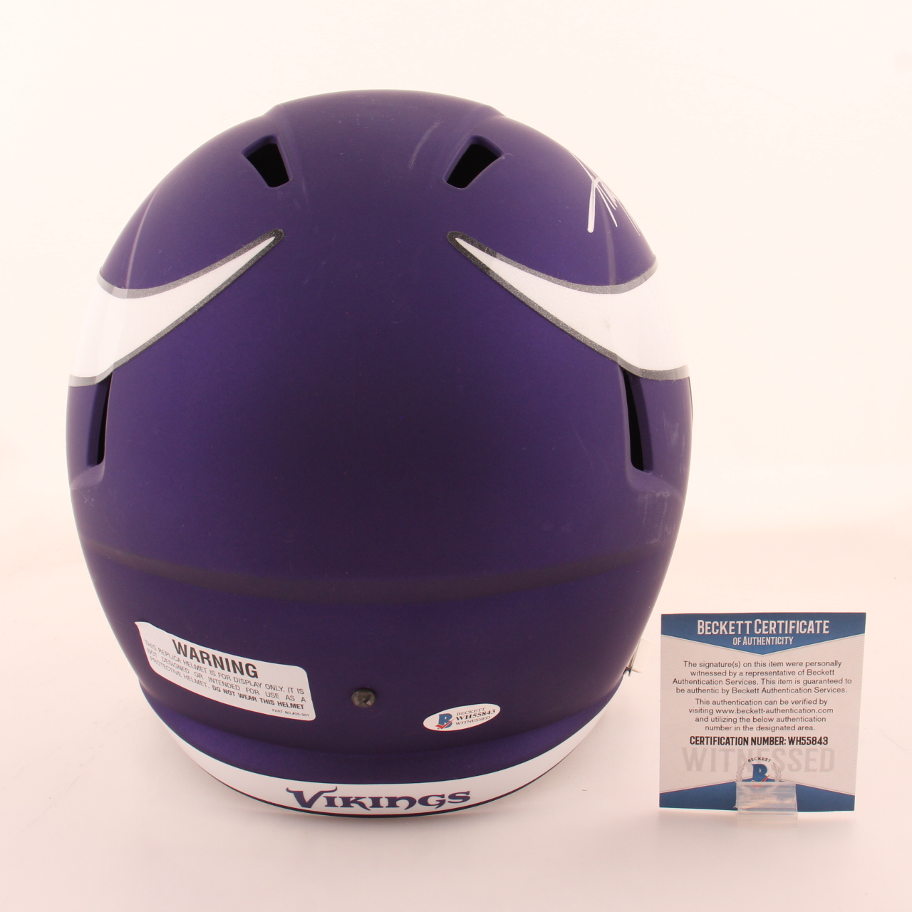 Adrian Peterson Signed Vikings Full-Size Speed Helmet (Beckett) at PristineAuction.com Adrian Peterson Signed Vikings Full-Size Speed Helmet (Beckett) at PristineAuction.com