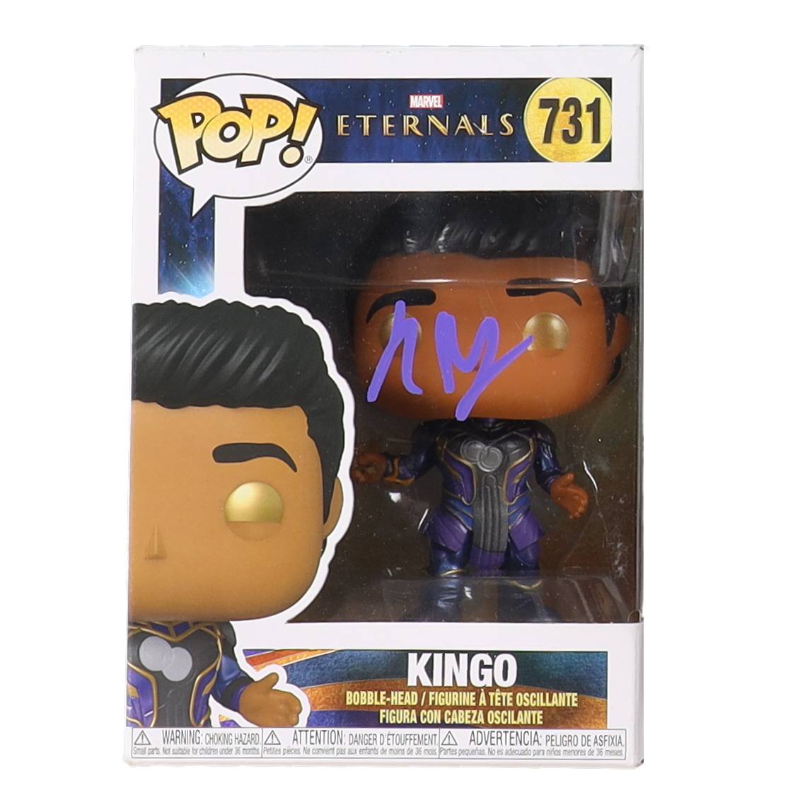 Kumail Nanjiani Signed "Eternals" #731 Kingo Funko Pop! Vinyl Figure (ACOA) at PristineAuction.com Kumail Nanjiani Signed "Eternals" #731 Kingo Funko Pop! Vinyl Figure (ACOA) at PristineAuction.com
