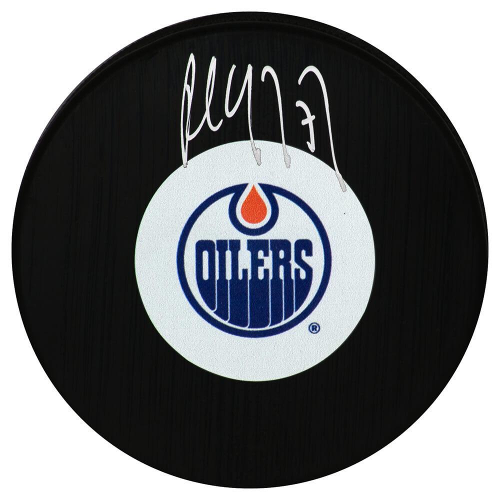 Paul Coffey Signed Oilers Logo Hockey Puck (Schwartz) at PristineAuction.com Paul Coffey Signed Oilers Logo Hockey Puck (Schwartz) at PristineAuction.com