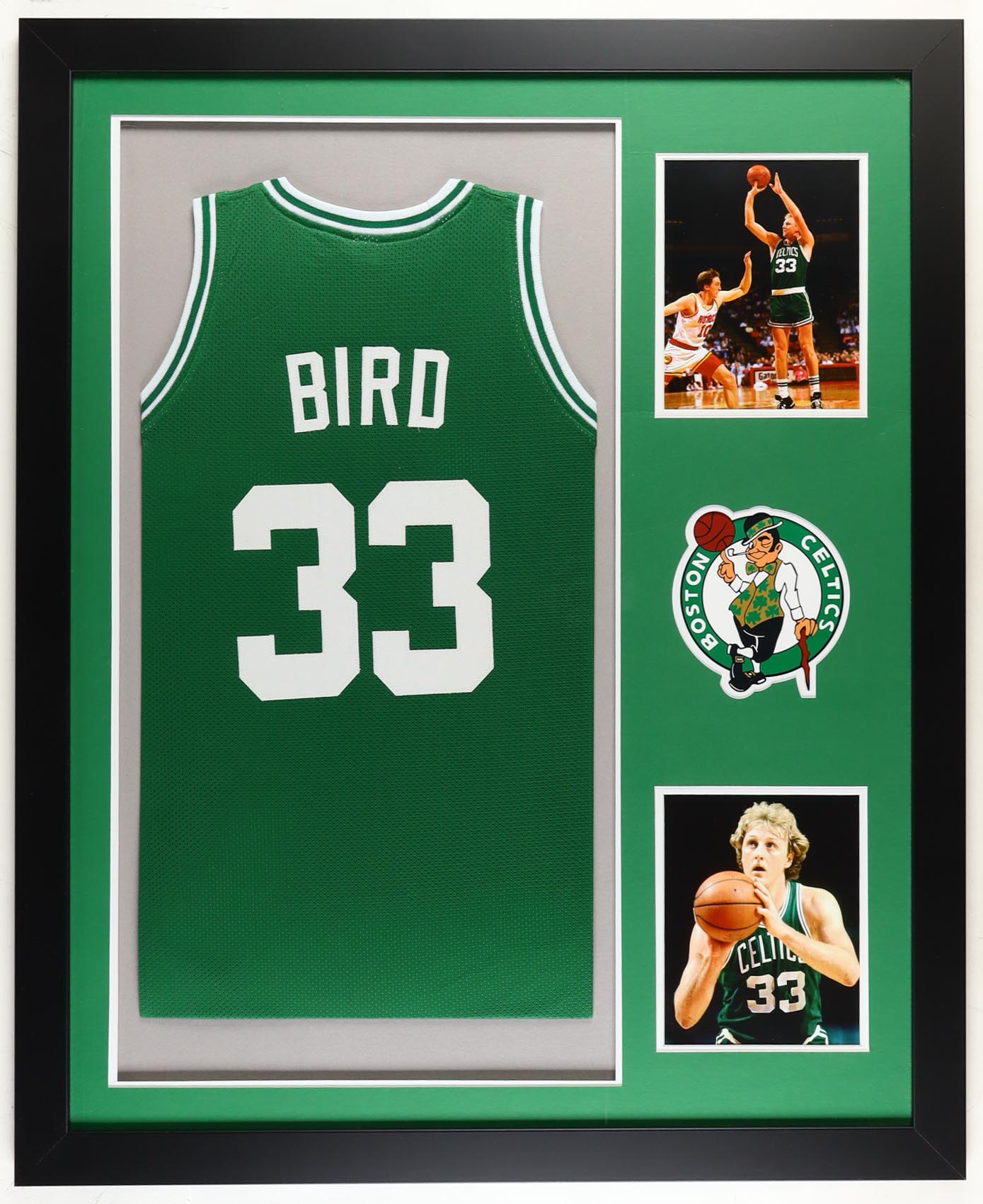 Larry Bird Custom Framed Jersey Display at PristineAuction.com Larry Bird Custom Framed Jersey Display at PristineAuction.com