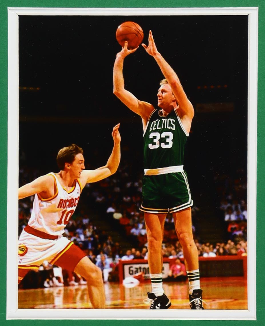 Larry Bird Custom Framed Jersey Display at PristineAuction.com Larry Bird Custom Framed Jersey Display at PristineAuction.com