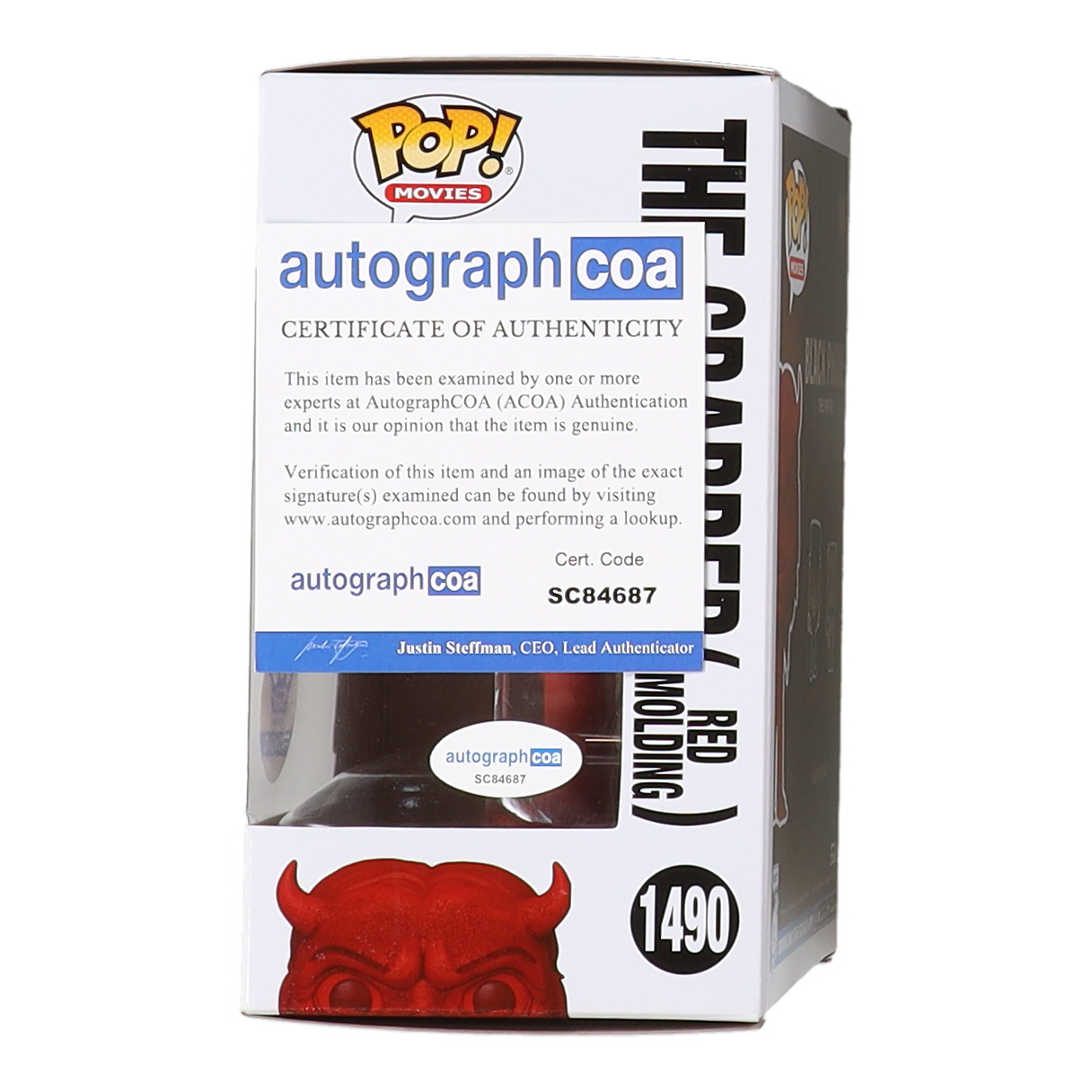 Ethan Hawke Signed "Black Phone: The Movie" #1490 The Grabber (Red Molding) Funko Pop! Vinyl Figure (ACOA) at PristineAuction.com Ethan Hawke Signed "Black Phone: The Movie" #1490 The Grabber (Red Molding) Funko Pop! Vinyl Figure (ACOA) at PristineAuction.com