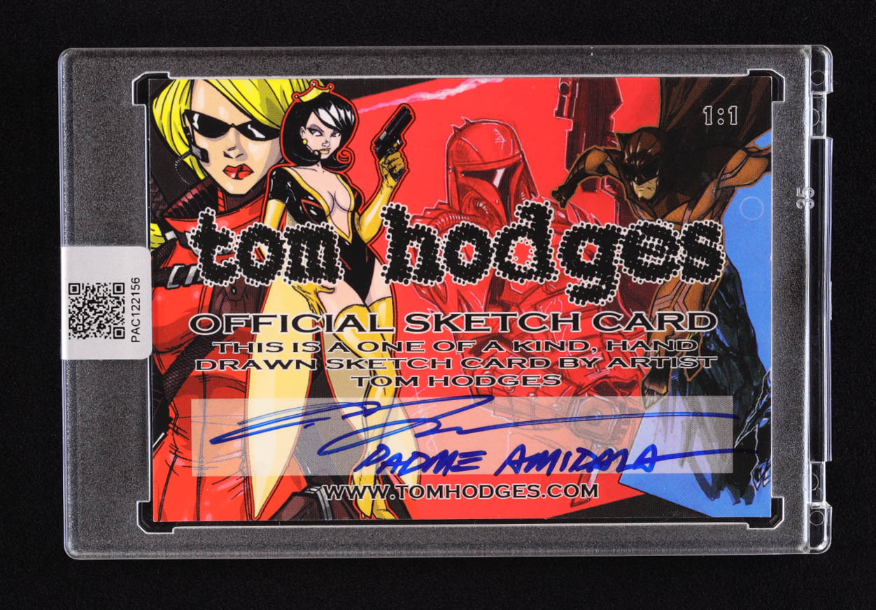 Padme Amidala | Star Wars | Original Art Sketch Card by Tom Hodges (1/1 Original Art) at PristineAuction.com Padme Amidala | Star Wars | Original Art Sketch Card by Tom Hodges (1/1 Original Art) at PristineAuction.com