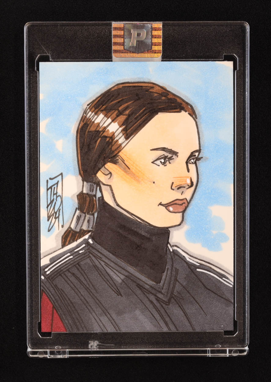 Padme Amidala | Star Wars | Original Art Sketch Card by Tom Hodges (1/1 Original Art) at PristineAuction.com Padme Amidala | Star Wars | Original Art Sketch Card by Tom Hodges (1/1 Original Art) at PristineAuction.com