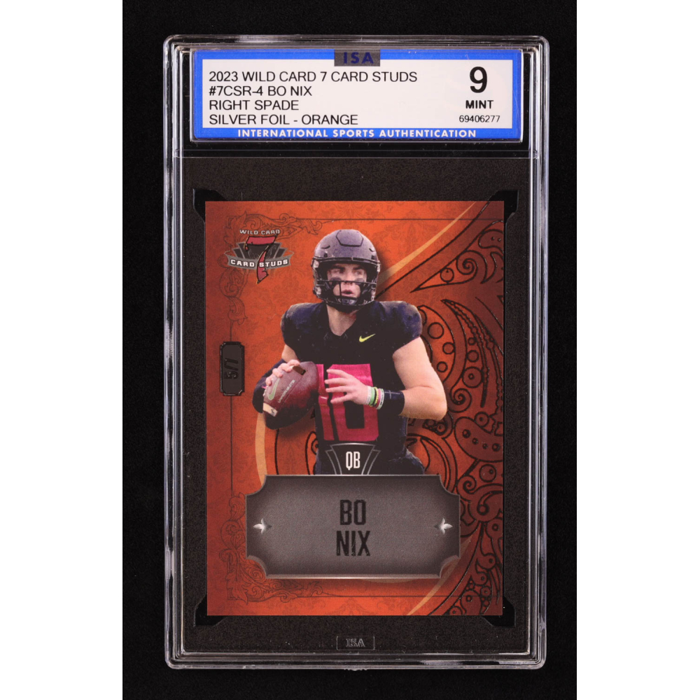 2023 Wld Card Qb1 On the Clock - Bo Nx #OCW BN2-A Holographc Ranbow