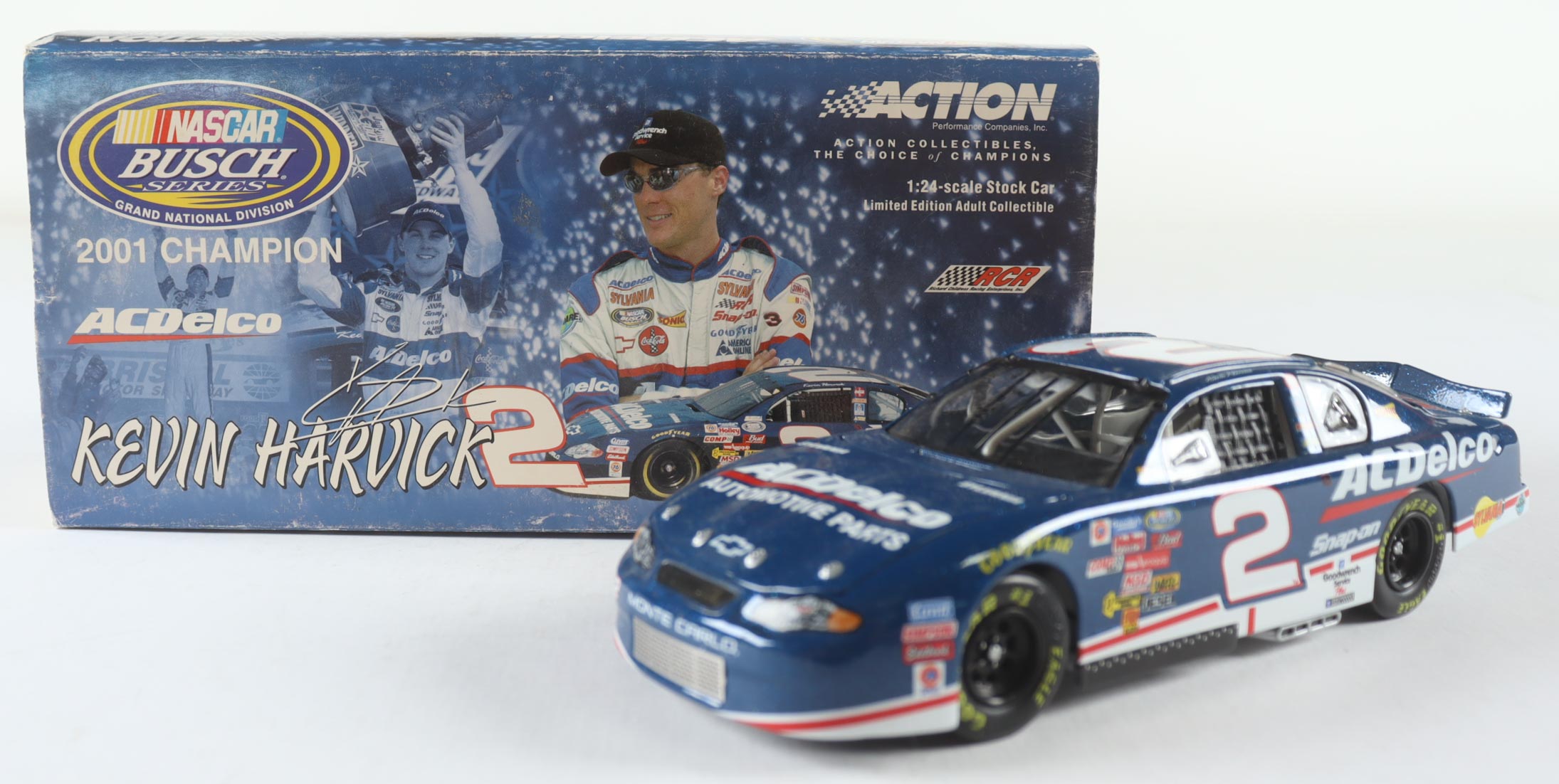 Kevin Harvick #2 ACDelco / Busch Championship 2001 Monte Carlo 1:24 Premium Action Die-cast Car at PristineAuction.com Kevin Harvick #2 ACDelco / Busch Championship 2001 Monte Carlo 1:24 Premium Action Die-cast Car at PristineAuction.com
