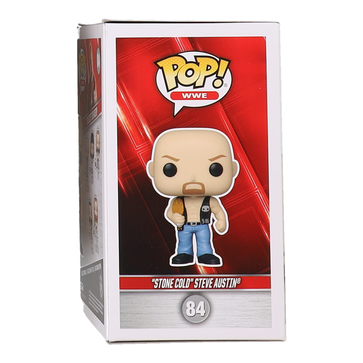 "Stone Cold" Steve Austin Signed WWE #84 Funko Pop! Vinyl Figure (Beckett) at PristineAuction.com "Stone Cold" Steve Austin Signed WWE #84 Funko Pop! Vinyl Figure (Beckett) at PristineAuction.com