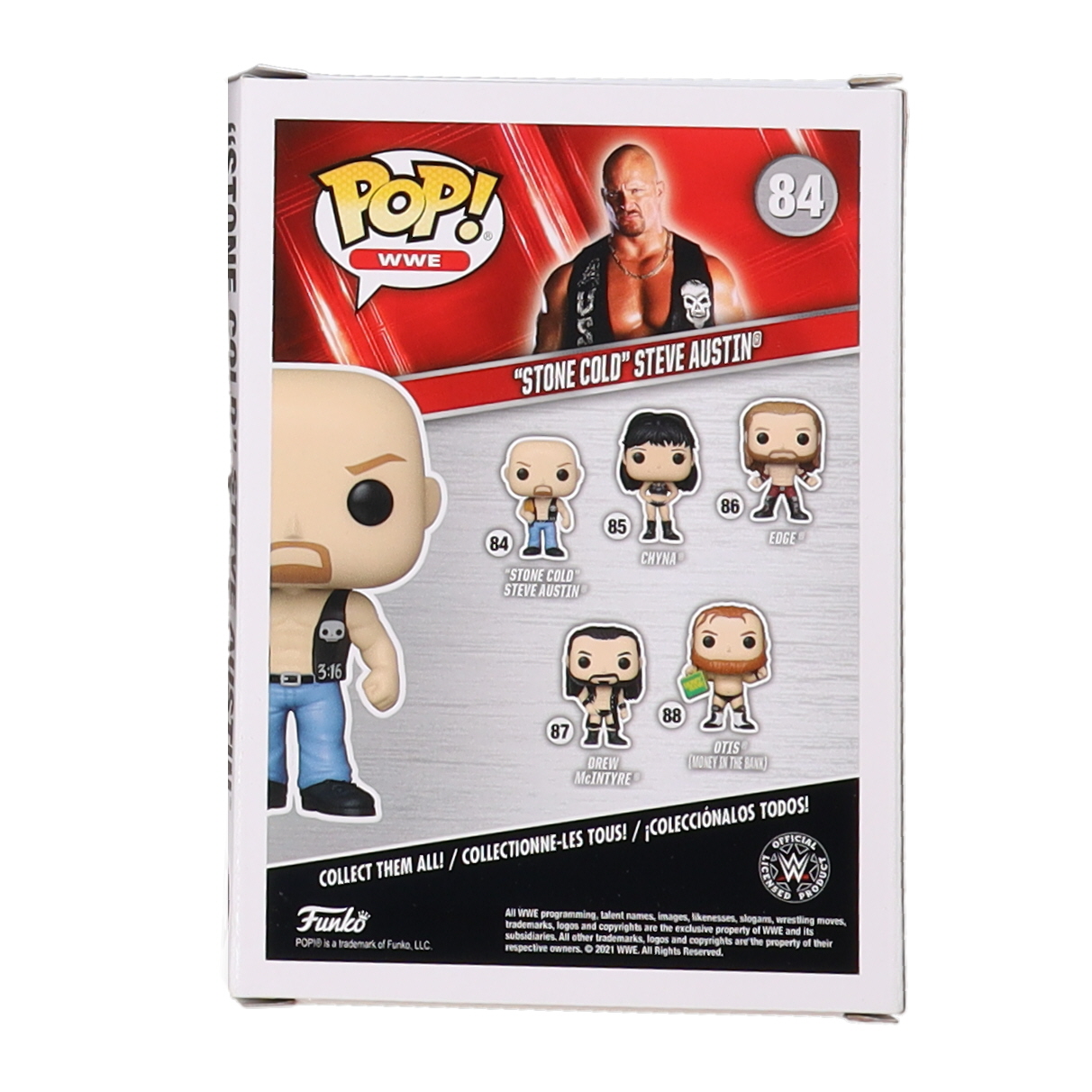 "Stone Cold" Steve Austin Signed WWE #84 Funko Pop! Vinyl Figure (Beckett) at PristineAuction.com "Stone Cold" Steve Austin Signed WWE #84 Funko Pop! Vinyl Figure (Beckett) at PristineAuction.com