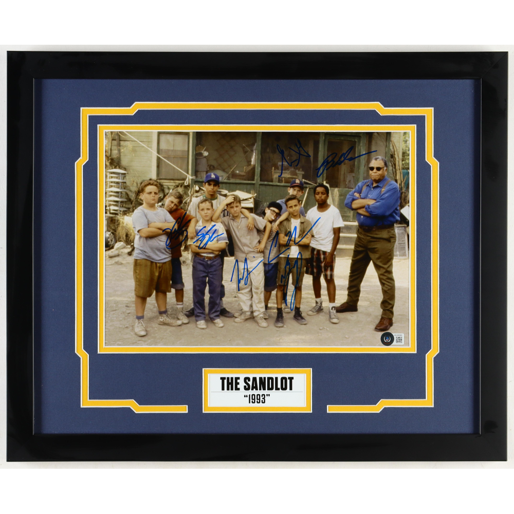 &ldquo;The Sandlot&rdquo; Custom Framed Photo Cast-Signed by (7) with Tom Guiry