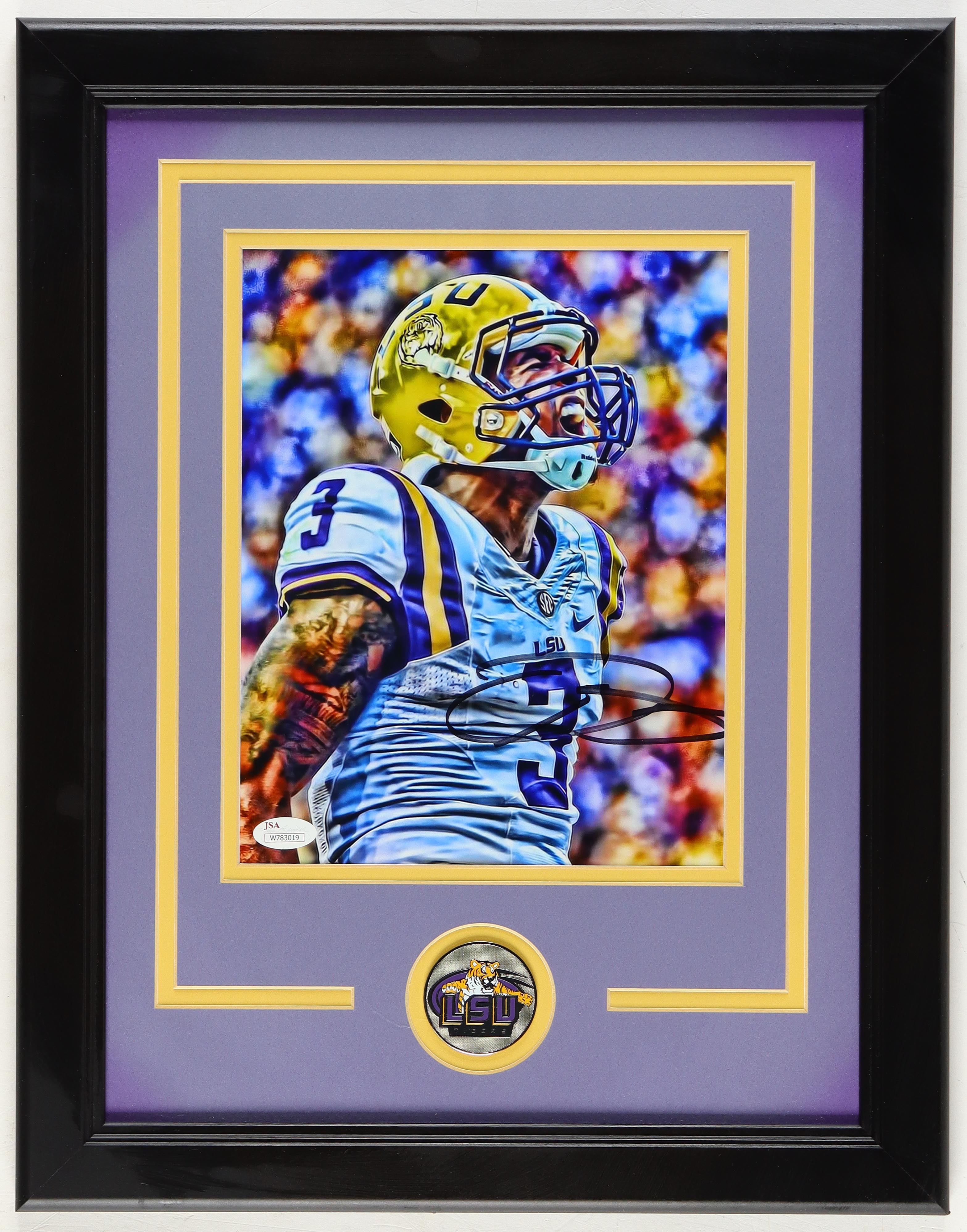 Odell Beckham Jr. Signed LSU Tigers Custom Framed Photo Display (JSA) at PristineAuction.com Odell Beckham Jr. Signed LSU Tigers Custom Framed Photo Display (JSA) at PristineAuction.com