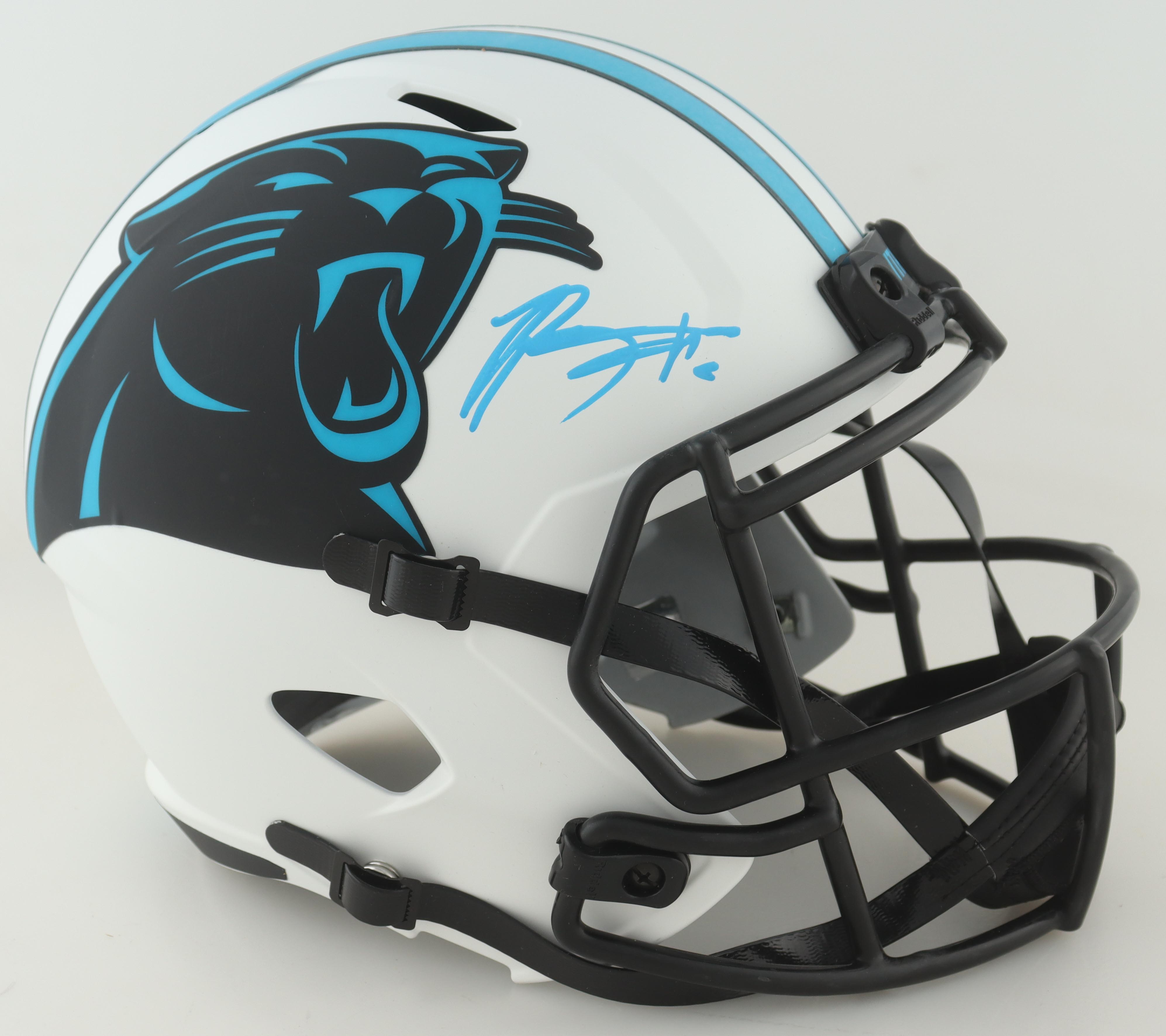 Bryce Young Signed Panthers Full-Size Lunar Eclipse Alternate Speed Helmet (Fanatics) at PristineAuction.com Bryce Young Signed Panthers Full-Size Lunar Eclipse Alternate Speed Helmet (Fanatics) at PristineAuction.com