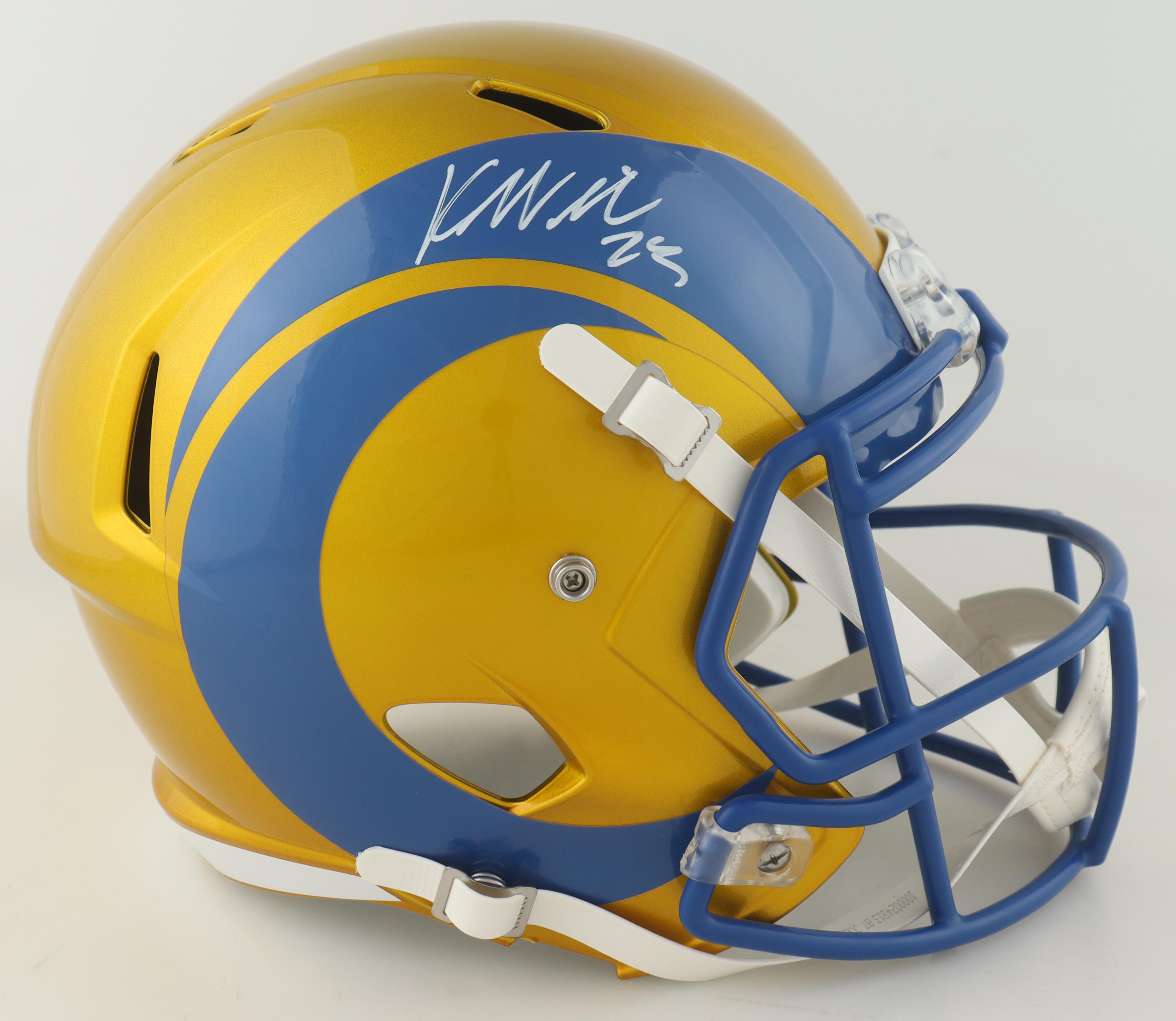 Kyren Williams Signed Rams Full-Size Flash Alternate Speed Helmet ...