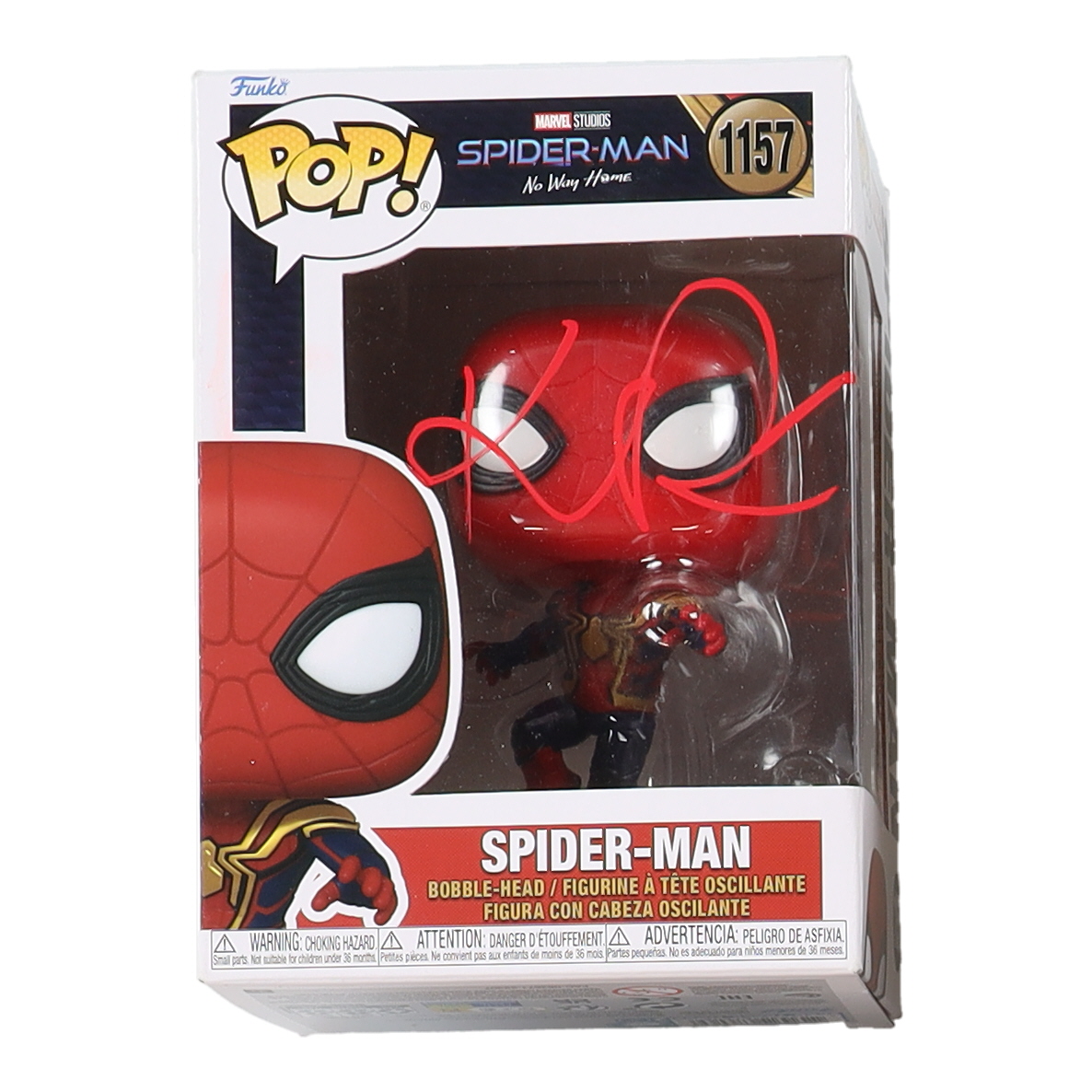 Kirsten Dunst Signed "Spider-Man: No Way Home" #1157 Spider-Man Funko Pop! Vinyl Figure (Beckett) at PristineAuction.com Kirsten Dunst Signed "Spider-Man: No Way Home" #1157 Spider-Man Funko Pop! Vinyl Figure (Beckett) at PristineAuction.com