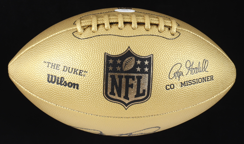 Joe Montana Signed "The Duke" NFL Gold Football (JSA) at PristineAuction.com Joe Montana Signed "The Duke" NFL Gold Football (JSA) at PristineAuction.com