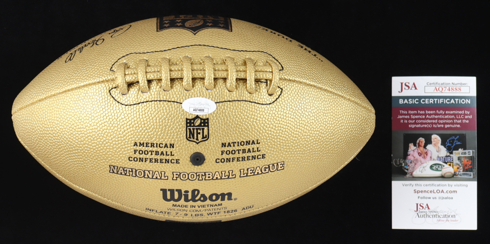 Joe Montana Signed "The Duke" NFL Gold Football (JSA) at PristineAuction.com Joe Montana Signed "The Duke" NFL Gold Football (JSA) at PristineAuction.com