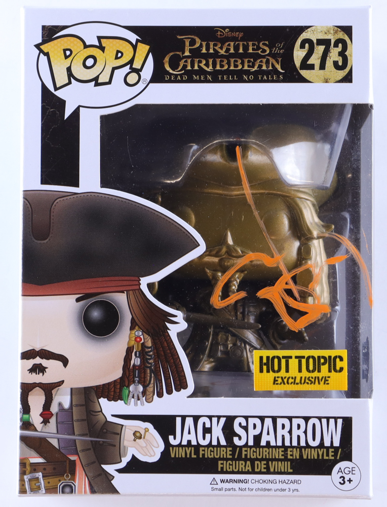 Johnny Depp Signed "Pirates of the Caribbean" #273 Jack Sparrow Funko Pop! Vinyl Figure (Beckett) at PristineAuction.com Johnny Depp Signed "Pirates of the Caribbean" #273 Jack Sparrow Funko Pop! Vinyl Figure (Beckett) at PristineAuction.com